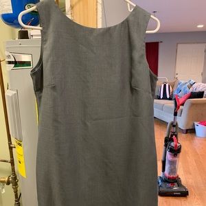 Short grey business dress.